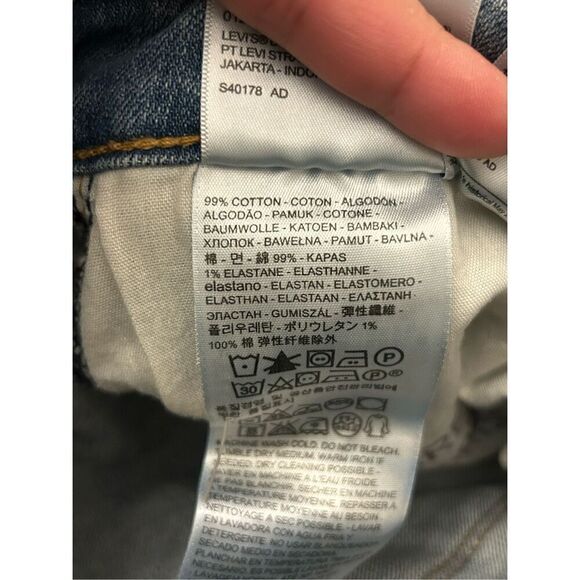 Levi's Patchwork Flare Jeans 30 x 32 medium wash high rise retro Y2K - Picture 11 of 12